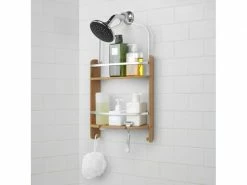 Umbra Duschmittelhalter Barrel Shower Braun/Silber, Bambus -Angebote Bad & Sanitär Store 125986150 xxl