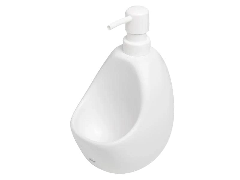 Umbra Seifenspender Joey mit Behälter für Schwamm, Weiss 2 Umbra Seifenspender Joey mit Behälter für Schwamm, Weiss – Bild 2