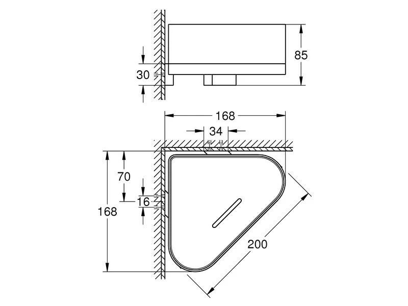 GROHE Duschmittelhalter Selection Chrom 2 GROHE Duschmittelhalter Selection Chrom – Bild 2