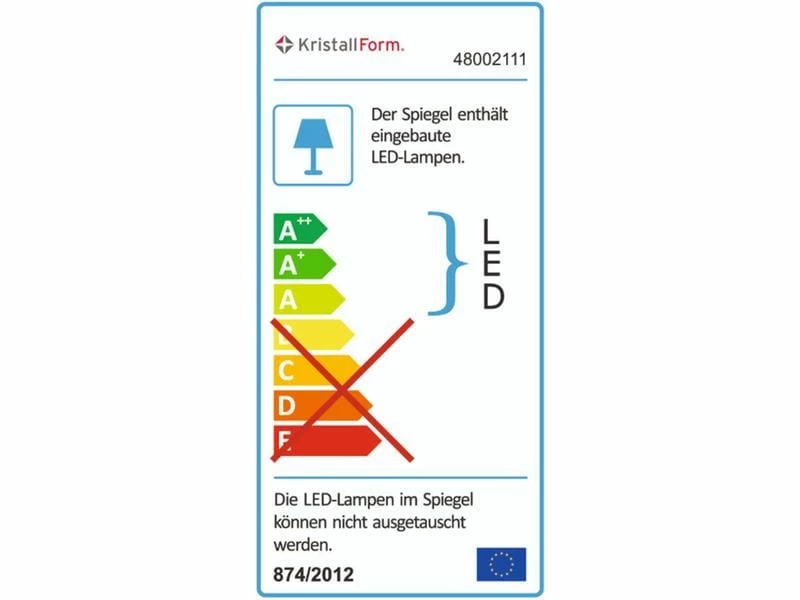 Kristall Form Spiegel LED Sirius I 2 Kristall Form Spiegel LED Sirius I – Bild 2