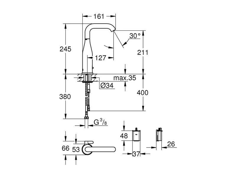 GROHE Elektronische Armatur Essence E 230V 2 GROHE Elektronische Armatur Essence E 230V – Bild 2
