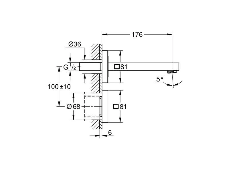 GROHE Elektronische Armatur Eurocube E 2 GROHE Elektronische Armatur Eurocube E – Bild 2