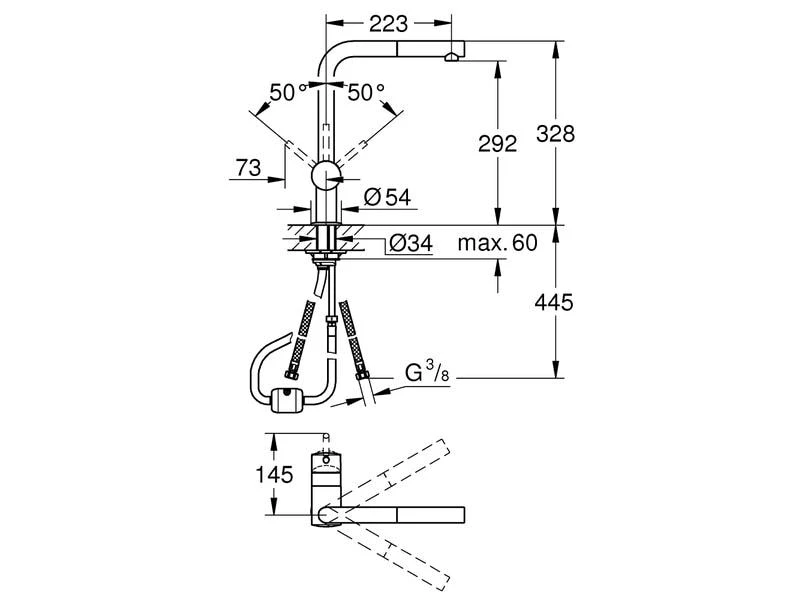 GROHE Küchenarmatur Minta 1/2" 2 GROHE Küchenarmatur Minta 1/2" – Bild 2