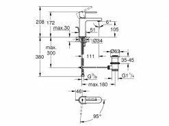 Lavaboarmatur GROHE Plus 1/2″ S-SIZE 9 Lavaboarmatur GROHE Plus 1/2″ S-SIZE -Angebote Bad & Sanitär Store 183881698 xxl
