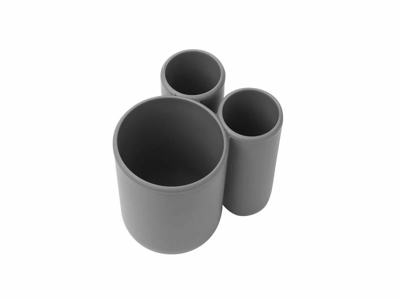 Umbra Zahnputzbecher Touch Grau 2 Umbra Zahnputzbecher Touch Grau – Bild 2