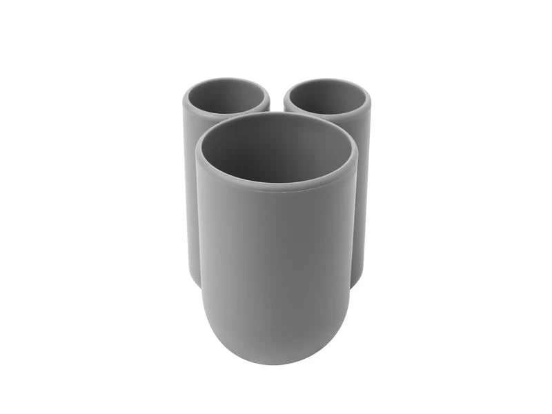 Umbra Zahnputzbecher Touch Grau 3 Umbra Zahnputzbecher Touch Grau – Bild 3