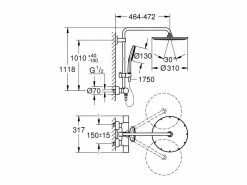 GROHE Duschsystem Rainshower SmartActive 310 -Angebote Bad & Sanitär Store 192525092 xxl