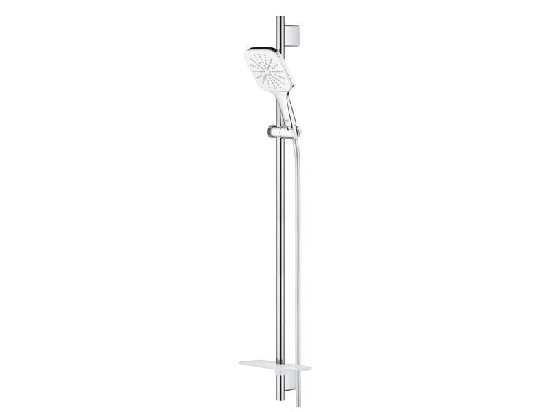 GROHE Duschbrausen-Set Rainshower Smartactive 130 Cube Moon White 2 GROHE Duschbrausen-Set Rainshower Smartactive 130 Cube Moon White – Bild 2