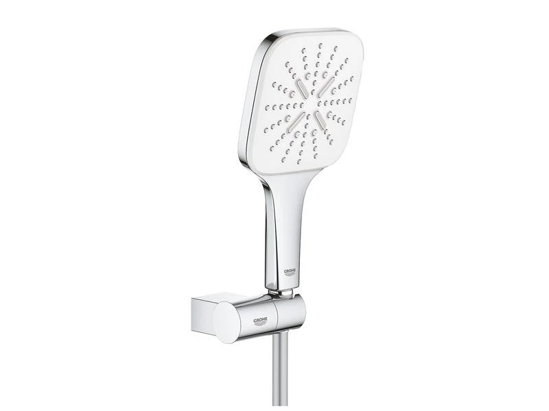 GROHE Duschbrausen-Set Rainshower SmartActive 130 Cube Moon White 1 GROHE Duschbrausen-Set Rainshower SmartActive 130 Cube Moon White