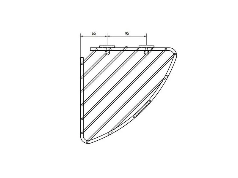 Tesa Bad-Utensilienhalter Aluxx Eckablagekorb, Silber 2 Tesa Bad-Utensilienhalter Aluxx Eckablagekorb, Silber – Bild 2