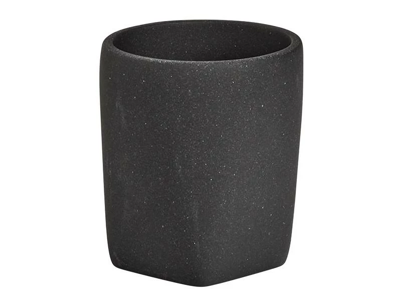Zeller Present Zahnputzbecher Dark Stone Schwarz 1 Zeller Present Zahnputzbecher Dark Stone Schwarz