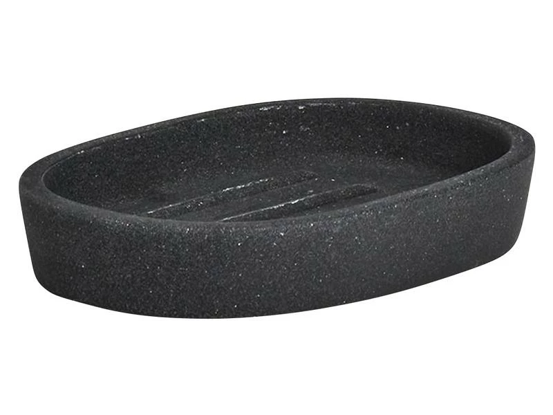 Zeller Present Seifenschale Dark Stone Schwarz 1 Zeller Present Seifenschale Dark Stone Schwarz