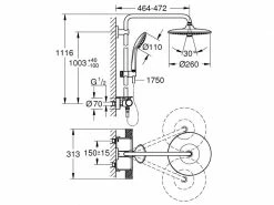GROHE Duschsystem Vitalio EcoJoy 260 15 GROHE Duschsystem Vitalio EcoJoy 260 -Angebote Bad & Sanitär Store 194329733 xxl