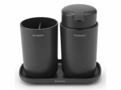 Brabantia Seifenspender-Set mit Zahnputzbecher und Schale Schwarz 9 Brabantia Seifenspender-Set mit Zahnputzbecher und Schale Schwarz -Angebote Bad & Sanitär Store 194655560 xxl