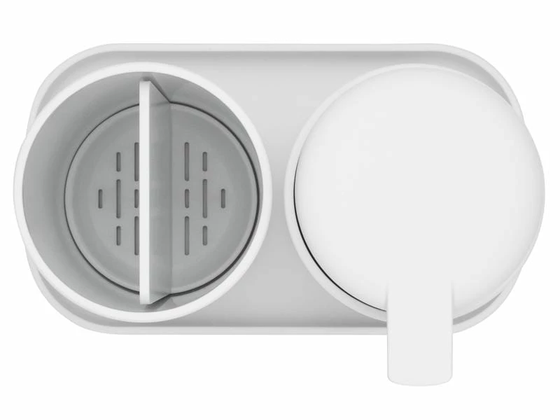 Brabantia Seifenspender-Set mit Zahnputzbecher und Schale Weiss 4 Brabantia Seifenspender-Set mit Zahnputzbecher und Schale Weiss – Bild 4