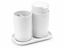 Brabantia Seifenspender-Set mit Zahnputzbecher und Schale Weiss 10 Brabantia Seifenspender-Set mit Zahnputzbecher und Schale Weiss -Angebote Bad & Sanitär Store 194655776 xxl