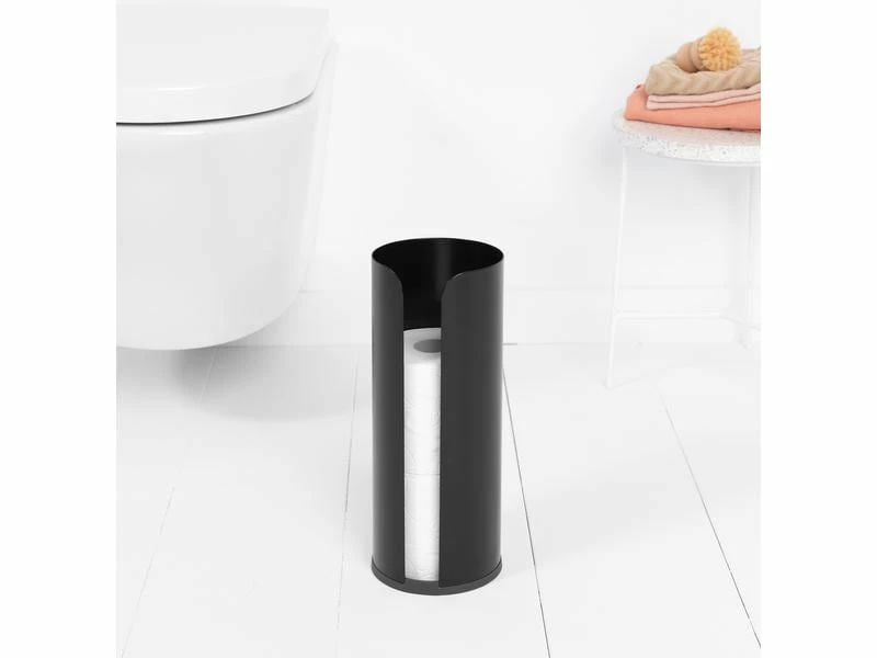 Brabantia Toilettenpapierhalter für 3 Rollen, Schwarz matt 5 Brabantia Toilettenpapierhalter für 3 Rollen, Schwarz matt – Bild 5
