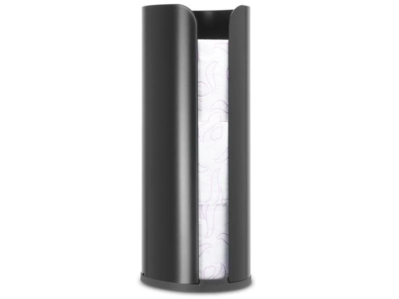 Brabantia Toilettenpapierhalter für 3 Rollen, Schwarz matt 4 Brabantia Toilettenpapierhalter für 3 Rollen, Schwarz matt – Bild 4