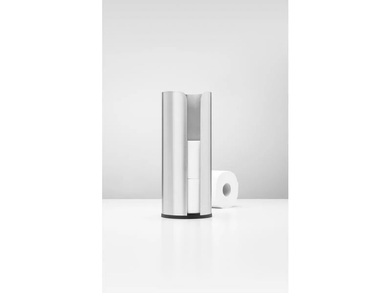 Brabantia Toilettenpapierhalter für 3 Rollen, Stahl matt 6 Brabantia Toilettenpapierhalter für 3 Rollen, Stahl matt – Bild 6