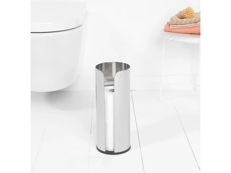 Brabantia Toilettenpapierhalter für 3 Rollen, Stahl matt 8 Brabantia Toilettenpapierhalter für 3 Rollen, Stahl matt – Bild 8