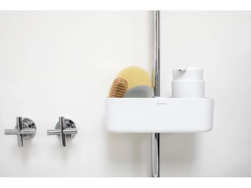 Brabantia Duschmittelhalter 13.3 x 24.4 cm, Weiss 12 Brabantia Duschmittelhalter 13.3 x 24.4 cm, Weiss – Bild 12