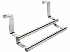 Wenko Handtuchhalter Twin 23.5 cm, Silber