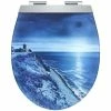Diaqua Toilettensitz Menton LED Night Beach Blau