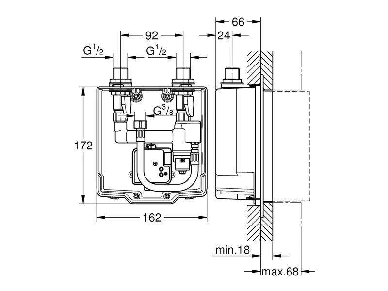 GROHE UP-Einbaukasten Eurosmart CE 5 GROHE UP-Einbaukasten Eurosmart CE – Bild 5