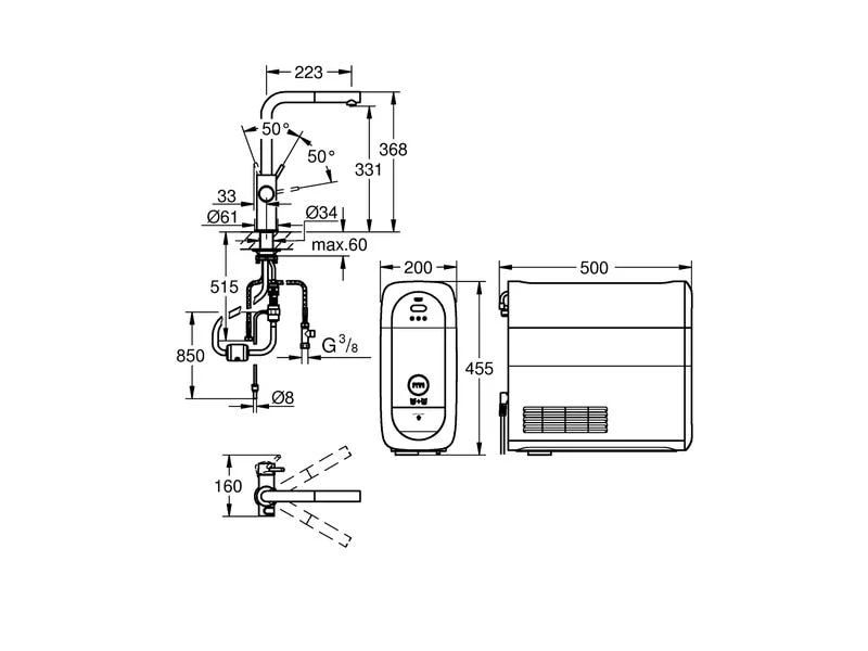 GROHE Küchenarmatur Blue Home L-Auslauf Starter Kit 3 GROHE Küchenarmatur Blue Home L-Auslauf Starter Kit – Bild 3