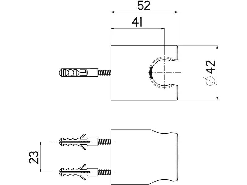Nikles Brausehalter Techon Fix ABS Chrome 2 Nikles Brausehalter Techon Fix ABS Chrome – Bild 2
