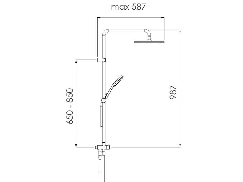 Nikles Duschsystem 6 Techno 90 2 Nikles Duschsystem 6 Techno 90 – Bild 2