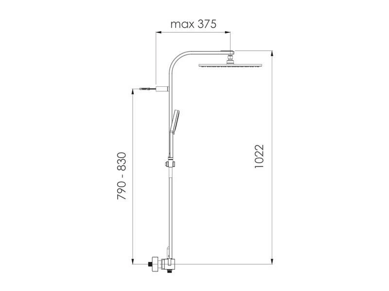 Nikles Duschsystem Thermostat Pure 2 Nikles Duschsystem Thermostat Pure – Bild 2