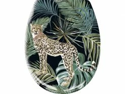 Kleine Wolke Toilettensitz Safari mit Absenkautomatik, Grün/Beige/Schwarz