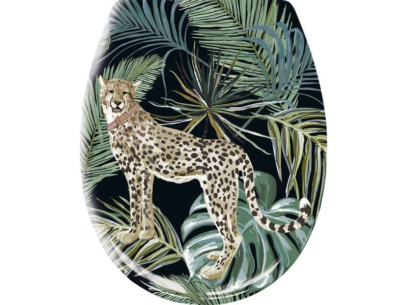 Kleine Wolke Toilettensitz Safari mit Absenkautomatik, Grün/Beige/Schwarz 1 Kleine Wolke Toilettensitz Safari mit Absenkautomatik, Grün/Beige/Schwarz