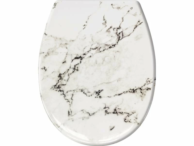 Kleine Wolke Toilettensitz Marble mit Absenkautomatik, Grau/Weiss 1 Kleine Wolke Toilettensitz Marble mit Absenkautomatik, Grau/Weiss