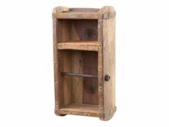 Chic Antique Toilettenpapierhalterung in Backsteinform Braun