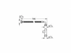 GROHE Anschlussgarnitur Schlauch & T-Stück 5 GROHE Anschlussgarnitur Schlauch & T-Stück -Angebote Bad & Sanitär Store 207668956 xxl