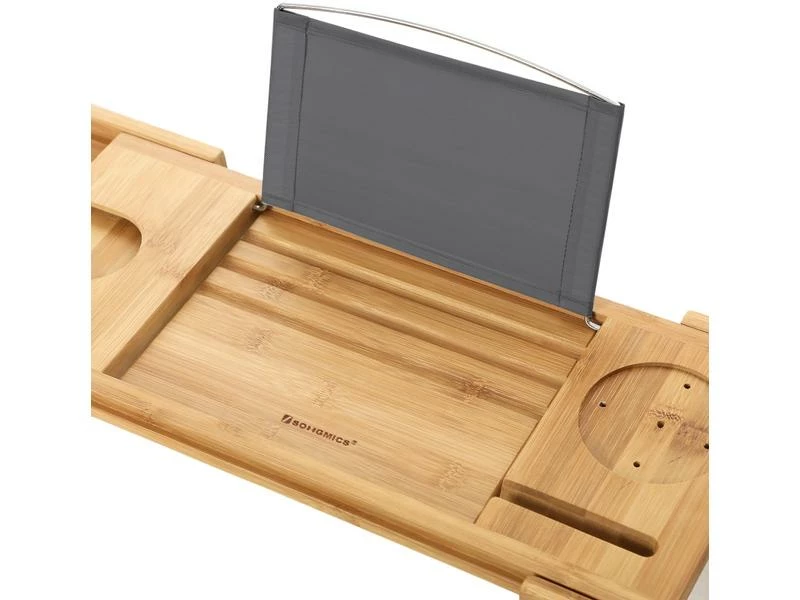 Songmics Bad-Utensilienhalter ausziehbar Braun 3 Songmics Bad-Utensilienhalter ausziehbar Braun – Bild 3