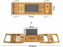 Songmics Bad-Utensilienhalter ausziehbar Braun 12 Songmics Bad-Utensilienhalter ausziehbar Braun -Angebote Bad & Sanitär Store 210018435 xxl 1