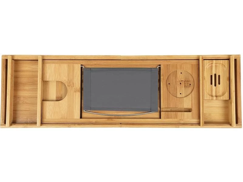 Songmics Bad-Utensilienhalter ausziehbar Braun 2 Songmics Bad-Utensilienhalter ausziehbar Braun – Bild 2