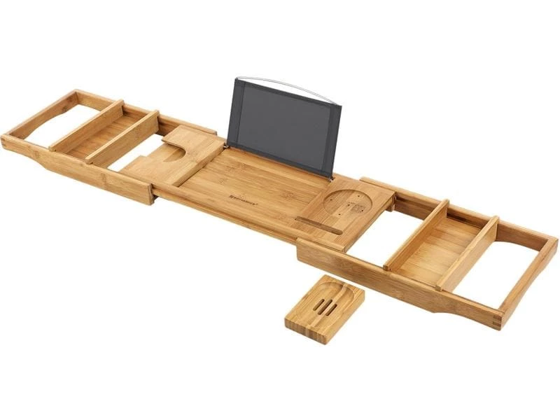 Songmics Bad-Utensilienhalter ausziehbar Braun 5 Songmics Bad-Utensilienhalter ausziehbar Braun – Bild 5