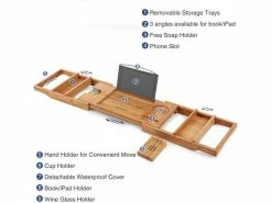 Songmics Bad-Utensilienhalter ausziehbar Braun 14 Songmics Bad-Utensilienhalter ausziehbar Braun -Angebote Bad & Sanitär Store 210018492 xxl 1