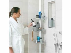 Simplehuman Duschmittelhalter Spann-Duschcaddy 152.4 - 243.8 cm, Silber 11 Simplehuman Duschmittelhalter Spann-Duschcaddy 152.4 - 243.8 cm, Silber -Angebote Bad & Sanitär Store 210938250 xxl