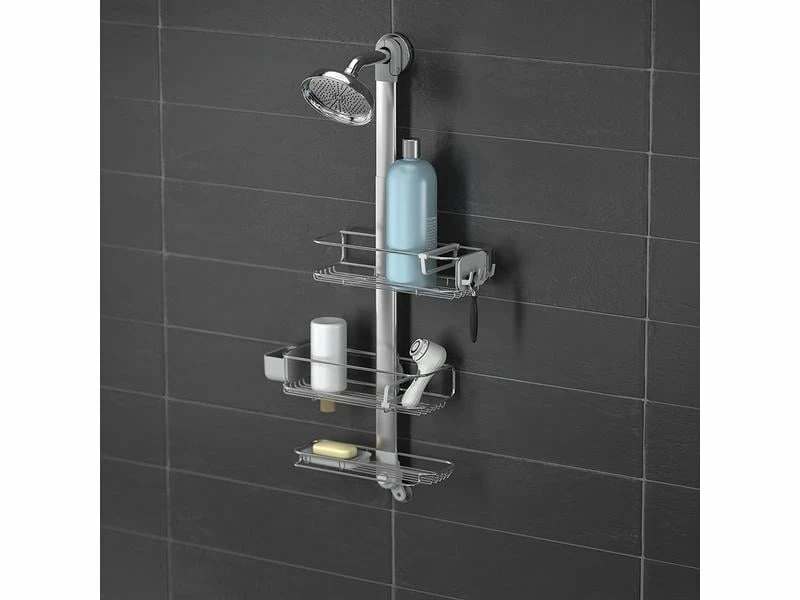 Simplehuman Duschmittelhalter Shower Caddy 70 - 100 cm, Silber 8 Simplehuman Duschmittelhalter Shower Caddy 70 - 100 cm, Silber – Bild 8