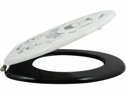 MSV Toilettensitz Barber Shop Schwarz/Beige 9 MSV Toilettensitz Barber Shop Schwarz/Beige -Angebote Bad & Sanitär Store 211312588 xxl