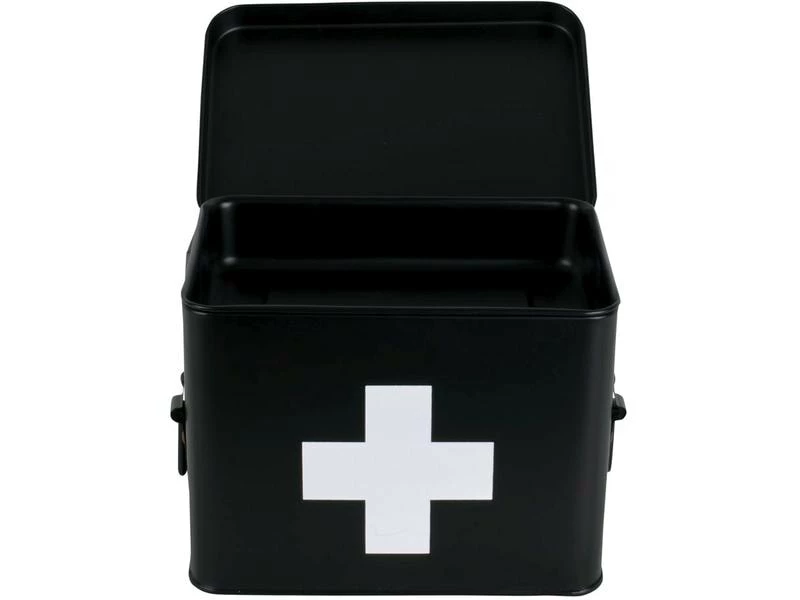 Present time Erste Hilfe Schrank klein 21.5 x 16 cm, Schwarz matt 4 Present time Erste Hilfe Schrank klein 21.5 x 16 cm, Schwarz matt – Bild 4