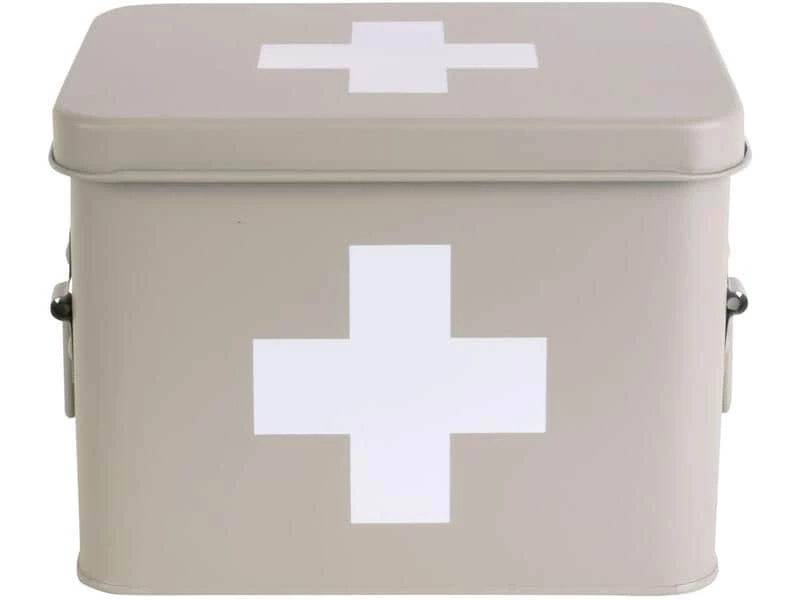 Present time Erste Hilfe Schrank klein 21.5 x 16 cm, Grau matt 3 Present time Erste Hilfe Schrank klein 21.5 x 16 cm, Grau matt – Bild 3