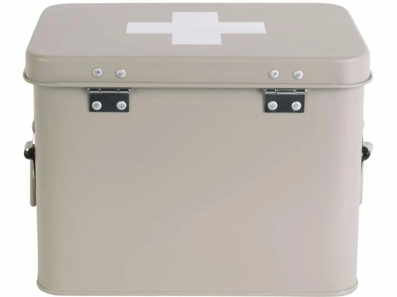 Present time Erste Hilfe Schrank klein 21.5 x 16 cm, Grau matt 4 Present time Erste Hilfe Schrank klein 21.5 x 16 cm, Grau matt – Bild 4