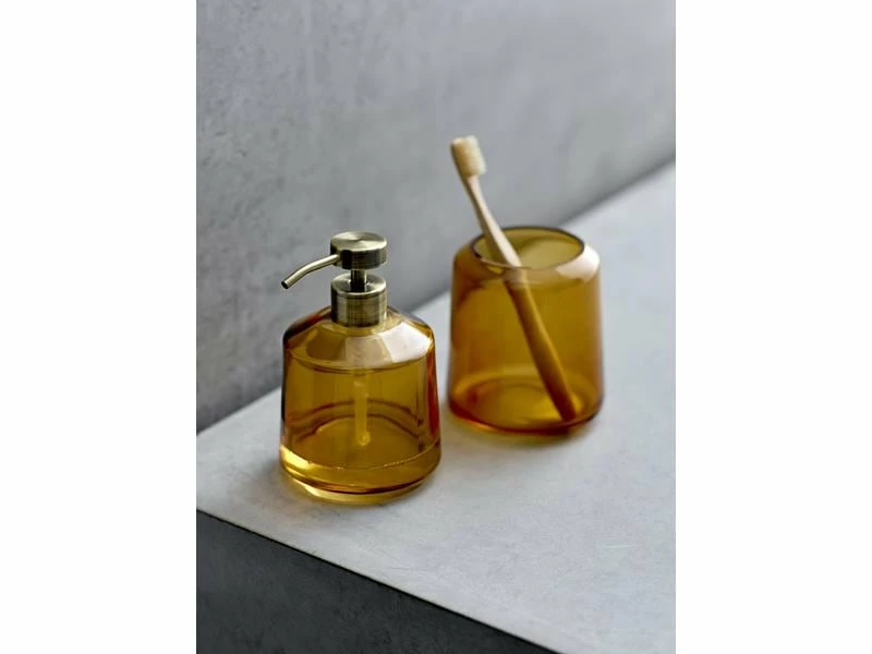 Södahl Seifenspender Vintage 450 ml, Bernstein, Glas 2 Södahl Seifenspender Vintage 450 ml, Bernstein, Glas – Bild 2