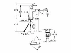 GROHE Lavaboarmatur Start M-Size, 1/2", Chrom, herausziehbar 7 GROHE Lavaboarmatur Start M-Size, 1/2", Chrom, herausziehbar -Angebote Bad & Sanitär Store 216740025 xxl
